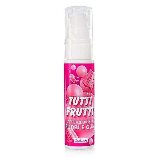 Интимный гель на водной основе Tutti-Frutti Bubble Gum - 30 гр. - Биоритм - купить с доставкой во Владивостоке