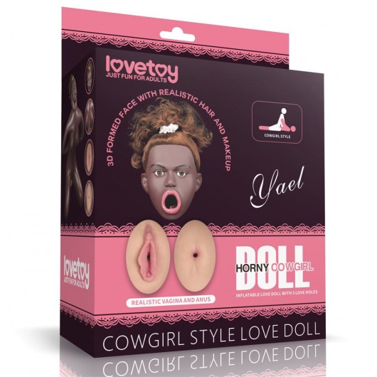 Темнокожая секс-кукла с реалистичными вставками Cowgirl Style Love Doll - Lovetoy - во Владивостоке купить с доставкой