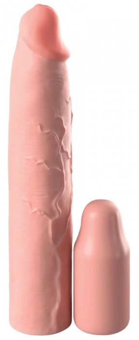 Телесная насадка-удлинитель 3 Inch Silicone Mega X-tension - 22,9 см. - Pipedream - во Владивостоке купить с доставкой