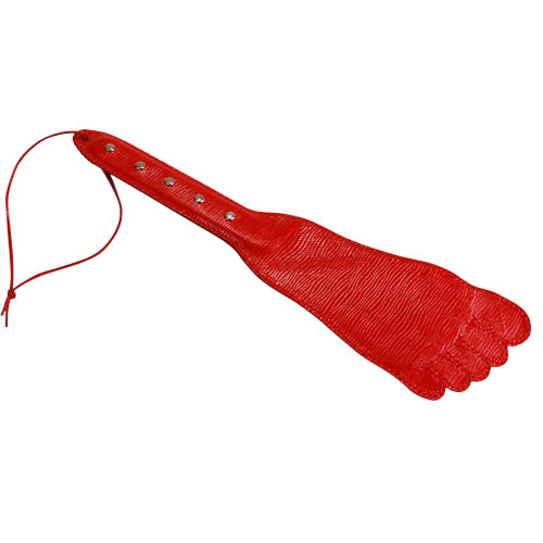 Красная хлопалка в форме ступни - 34,5 см. - Sitabella - купить с доставкой во Владивостоке