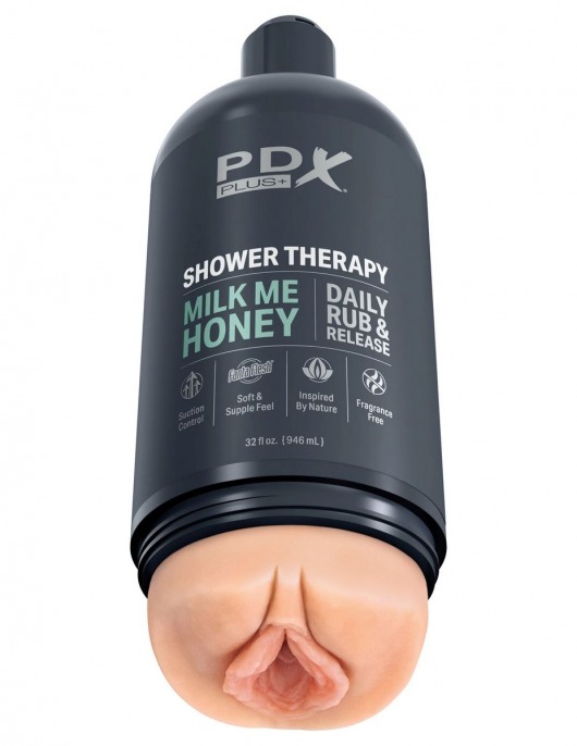 Телесный мастурбатор-вагина Shower Therapy Milk Me Honey - Pipedream - во Владивостоке купить с доставкой