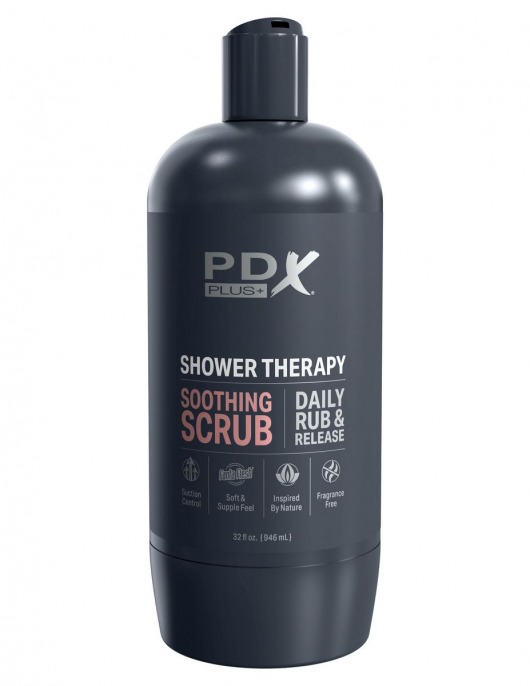 Мастурбатор-вагина цвета карамели Shower Therapy Soothing Scrub - Pipedream - во Владивостоке купить с доставкой
