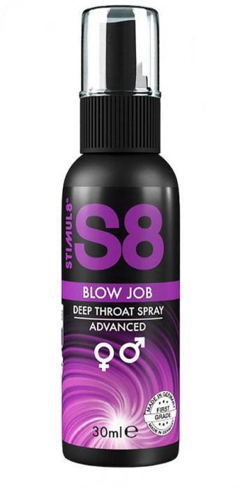 Лубрикант для орального секса S8 Deep Throat Spray - 30 мл. - Stimul8 - купить с доставкой во Владивостоке
