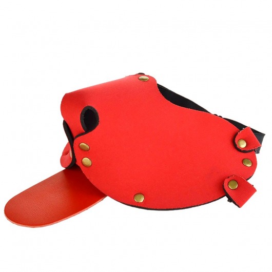 Красная неопреновая маска  Дог - Sitabella - купить с доставкой во Владивостоке