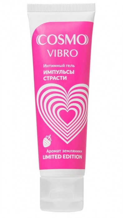 Возбуждающий гель на водно-силиконовой основе Cosmo Vibro с ароматом земляники - 50 гр. - Биоритм - купить с доставкой во Владивостоке