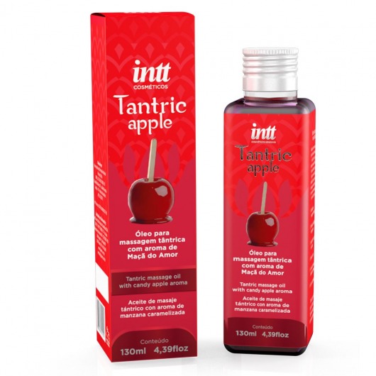 Массажное масло Tantric Apple с ароматом яблока - 130 мл. - INTT - купить с доставкой во Владивостоке