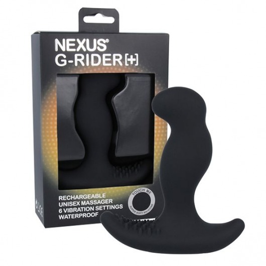Черный вибромассажер простаты Nexus G-Rider+ - 12,6 см. - Nexus Range - во Владивостоке купить с доставкой