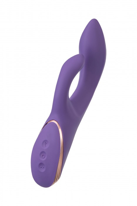 Фиолетовый вибратор-кролик Fingie с функцией Come-Hither - 21,6 см. - JOS