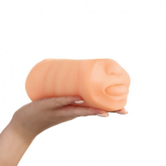 Двусторонний реалистичный маструбатор Oral Vaginal - Сима-Ленд - во Владивостоке купить с доставкой