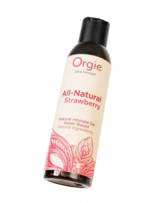 Интимный гель на водной основе All-Natural Strawberry с ароматом клубники - 150 мл. - ORGIE - купить с доставкой во Владивостоке