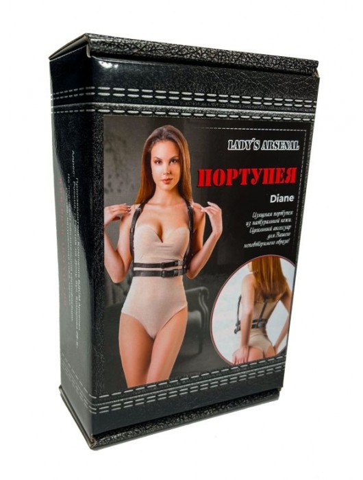 Изящная портупея из натуральной кожи Diane - БДСМ Арсенал - купить с доставкой во Владивостоке
