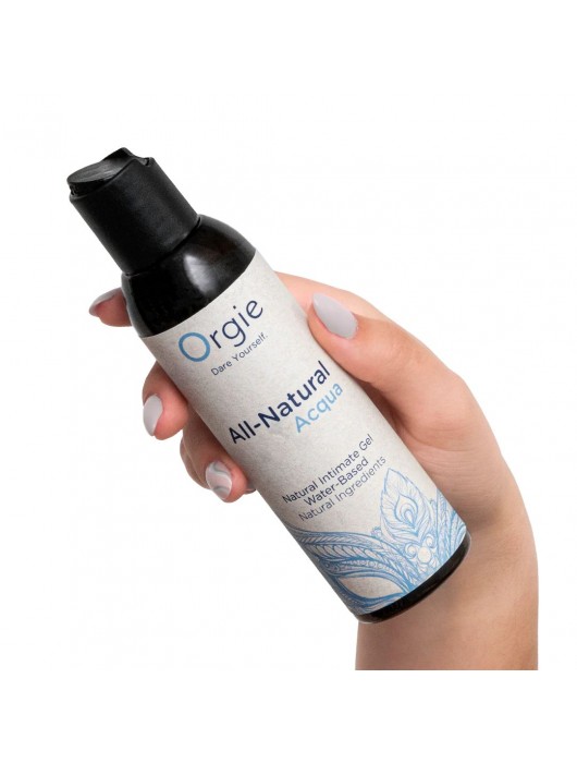 Интимный гель на водной основе Orgie All-Natural Acqua - 150 мл. - ORGIE - купить с доставкой во Владивостоке