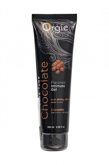 Интимный гель на водной основе Lube Tube Chocolate с шоколадным вкусом - 100 мл. - ORGIE - купить с доставкой во Владивостоке
