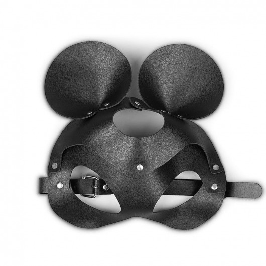 Пикантная черная маска «Озорная мышка» с заклепками - Сима-Ленд - купить с доставкой во Владивостоке