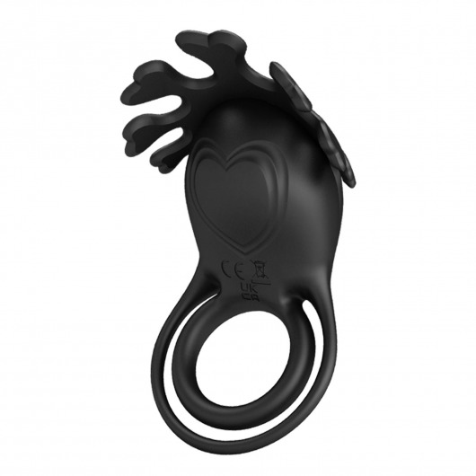Черное эрекционное кольцо с вибрацией Ruben - Baile - во Владивостоке купить с доставкой