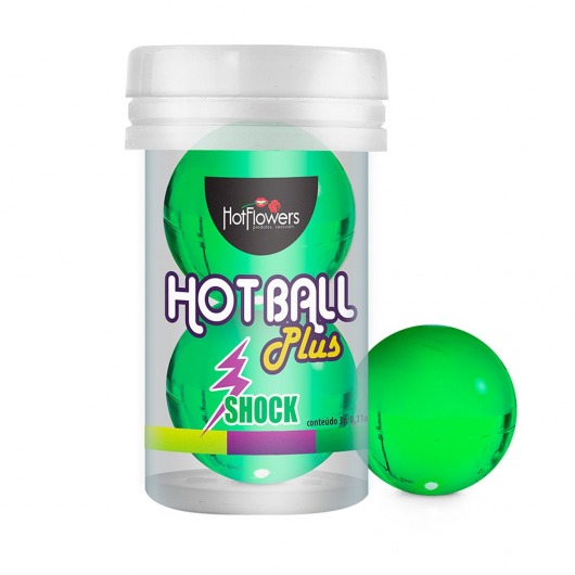 Лубрикант на силиконовой основе Hot Ball Plus с покалывающим эффектом (2 шарика по 3 гр.) - HotFlowers - купить с доставкой во Владивостоке