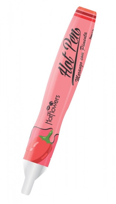 Ручка для рисования на теле Hot Pen со вкусом клубники и острого перца - HotFlowers - купить с доставкой во Владивостоке