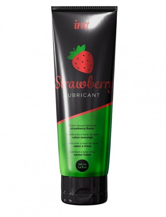 Смазка на водной основе с ароматом клубники Strawberry Lubricant - 100 мл. - INTT - купить с доставкой во Владивостоке