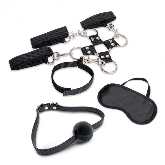 Набор для фиксации из 7 предметов Hogtie   Ball Gag Kit - Lux Fetish - купить с доставкой во Владивостоке