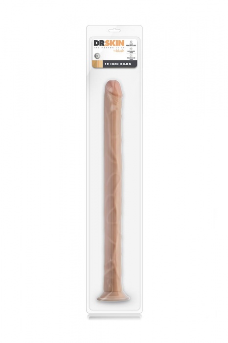 Телесный фаллоимитатор 19 Inch Long Realistic Dildo - 48,3 см. - Blush Novelties