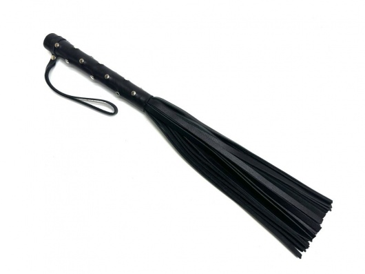 Кожаная плеть «Звездное небо» - 43 см. - БДСМ Арсенал - купить с доставкой во Владивостоке