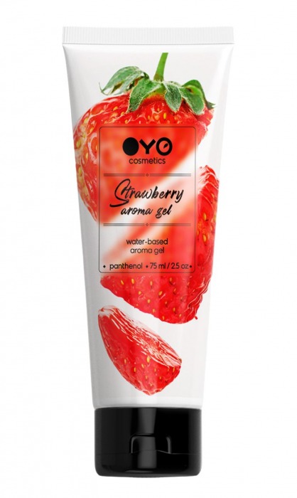 Лубрикант на водной основе OYO Aroma Gel Strawberry с ароматом клубники - 75 мл. - OYO - купить с доставкой во Владивостоке