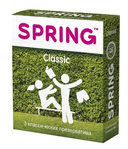 Классические презервативы SPRING CLASSIC - 3 шт. - SPRING - купить с доставкой во Владивостоке