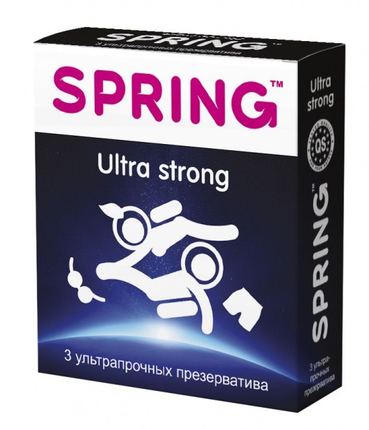 Ультрапрочные презервативы SPRING ULTRA STRONG - 3 шт. - SPRING - купить с доставкой во Владивостоке