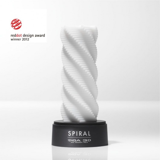 Белый 3D мастурбатор SPIRAL - Tenga - во Владивостоке купить с доставкой