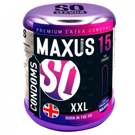 Презервативы Maxus XXL увеличенного размера - 15 шт. - Maxus - купить с доставкой во Владивостоке