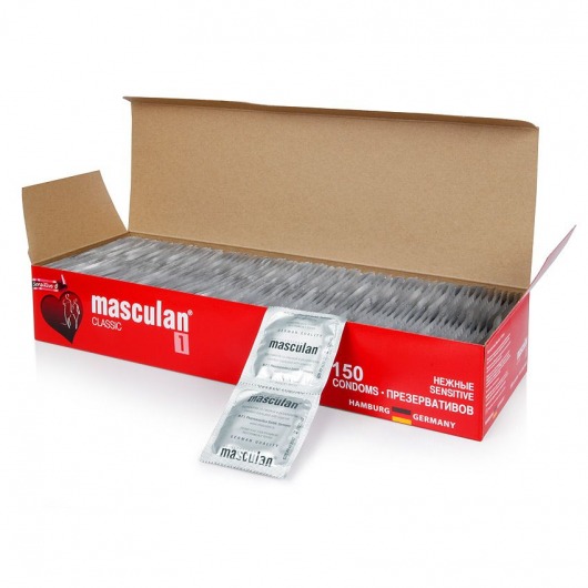 Розовые презервативы Masculan Classic Sensitive - 150 шт. - Masculan - купить с доставкой во Владивостоке