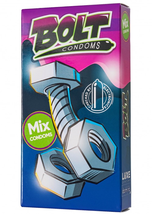 Набор презервативов Bolt Condoms - Luxe - купить с доставкой во Владивостоке