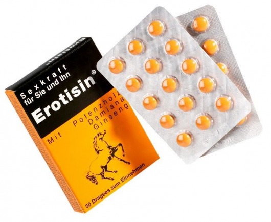 Средство для повышения сексуальной энергии Erotisin - 30 драже (430 мг.) - Milan Arzneimittel GmbH - купить с доставкой во Владивостоке