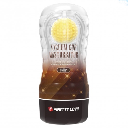 Прозрачный текстурированный мастурбатор Vacuum Cup Masturbator Stellar - Baile - во Владивостоке купить с доставкой