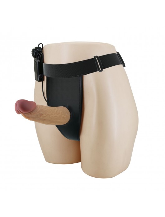 Полый вибрострапон на регулируемых трусиках Draven - 17,5 см. - Baile - купить с доставкой во Владивостоке