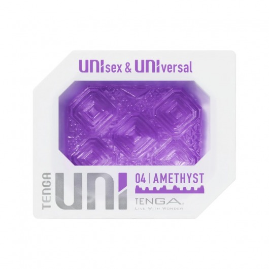 Фиолетовый мастурбатор-стимулятор Tenga Uni Amethyst - Tenga - во Владивостоке купить с доставкой