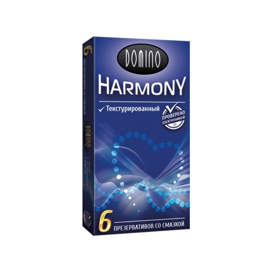 Текстурированные презервативы Domino Harmony - 6 шт. - Domino - купить с доставкой во Владивостоке