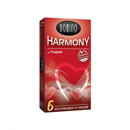 Гладкие презервативы Domino Harmony - 6 шт. - Domino - купить с доставкой во Владивостоке