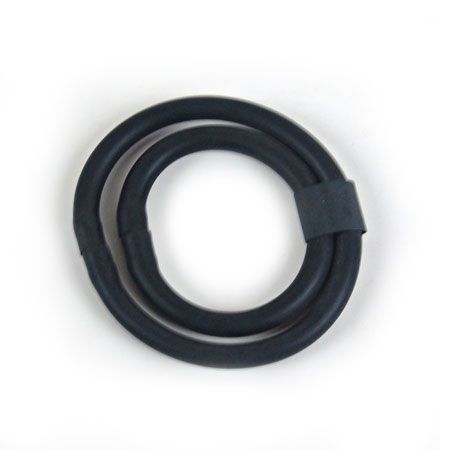 Черное двойное эрекционное кольцо - Baile - во Владивостоке купить с доставкой