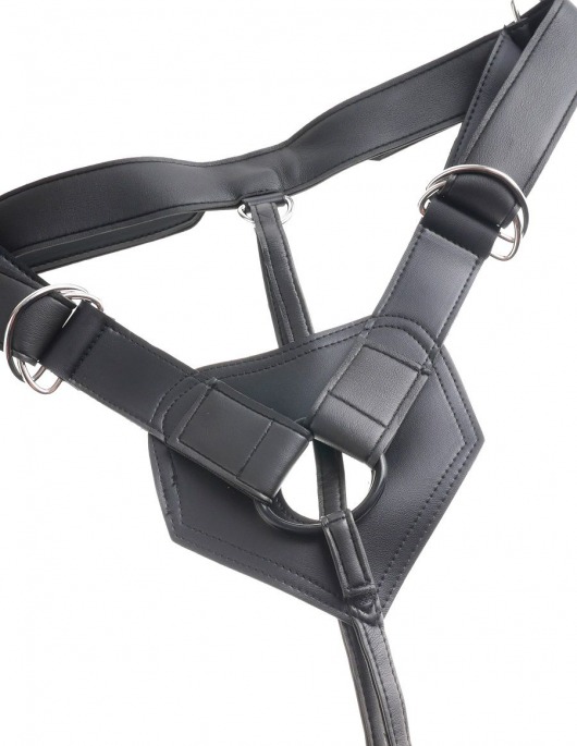 Страпон Harness со съемной чёрной насадкой King Cock 9 - 23 см. - Pipedream - купить с доставкой во Владивостоке