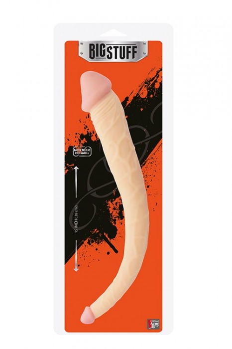 Двусторонний фаллоимитатор BIGSTUFF DOUBLE DONG - 38 см. - Dream Toys
