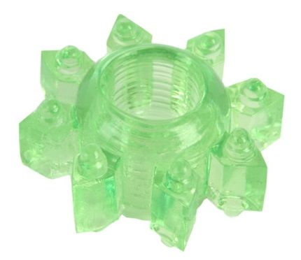 Зеленое эрекционное кольцо-звезда - Toyfa Basic - во Владивостоке купить с доставкой