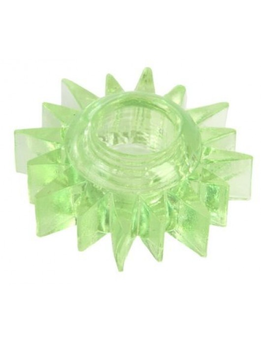 Зеленое эрекционное кольцо-солнце - Toyfa Basic - во Владивостоке купить с доставкой