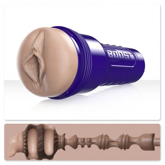Телесный мастурбатор-вагина Fleshlight Boost Bang - Fleshlight - во Владивостоке купить с доставкой