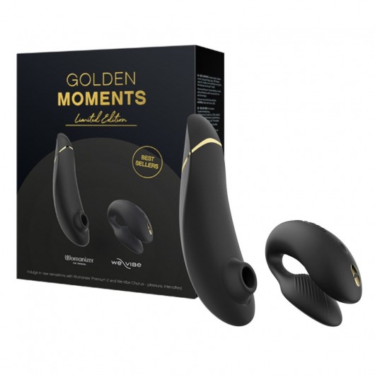 Набор для пар Golden Moments: Womanizer Premium 2 и We-Vibe Chorus - Womanizer купить во Владивостоке с доставкой в Orgasmix.ru Набор для пар Golden Moments: Womanizer Premium 2 и We-Vibe Chorus - Womanizer