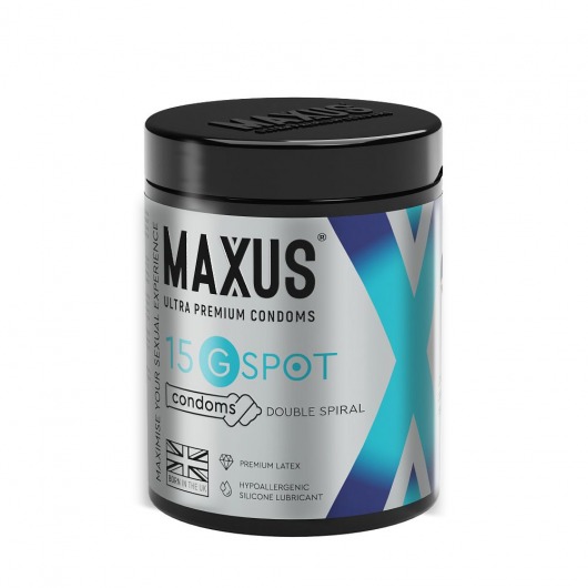 Гладкие презервативы Maxus G spot с двойной спиралью - 15 шт. - Maxus - купить с доставкой во Владивостоке