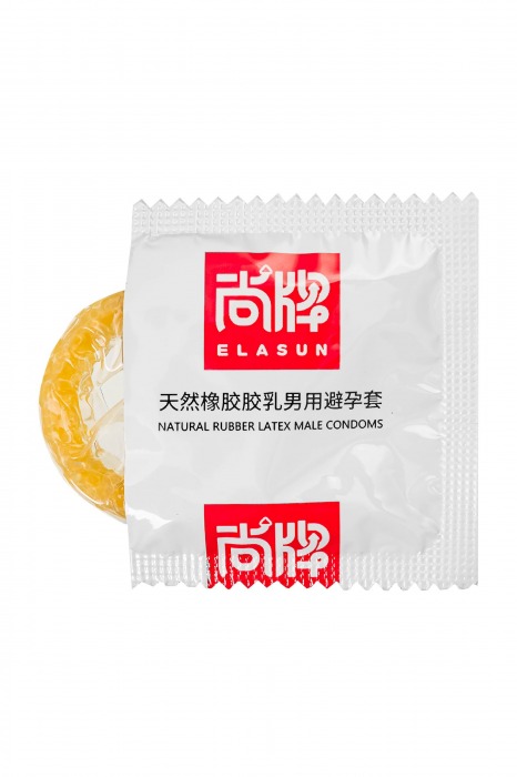 Презервативы с точками и ребрами Elasun Ribbed and Dotted - 10 шт. - Elasun - купить с доставкой во Владивостоке