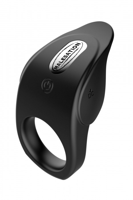 Черное эрекционное виброкольцо Vibro Lust Ring - MALESATION - во Владивостоке купить с доставкой