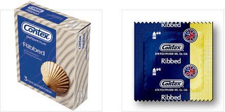 Презервативы с рёбрышками CONTEX Ribbed - 3 шт. - Contex - купить с доставкой во Владивостоке