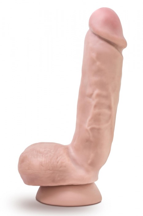 Телесный фаллоимитатор 8.5 Inch Cock With Balls - 21,5 см. - Blush Novelties